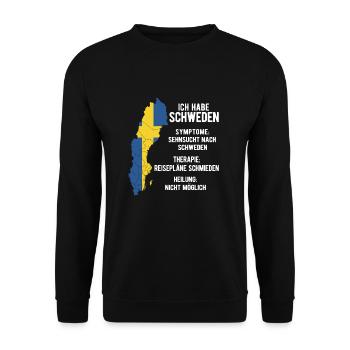 Schweden Skandinavien - Unisex Pullover - Schwarz - Vorne - Alina (178cm) & Michal (187cm)