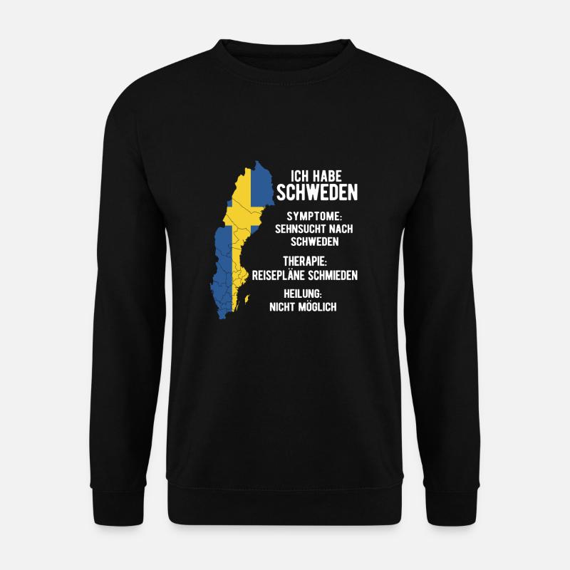 Schweden Skandinavien - Unisex Pullover - Schwarz