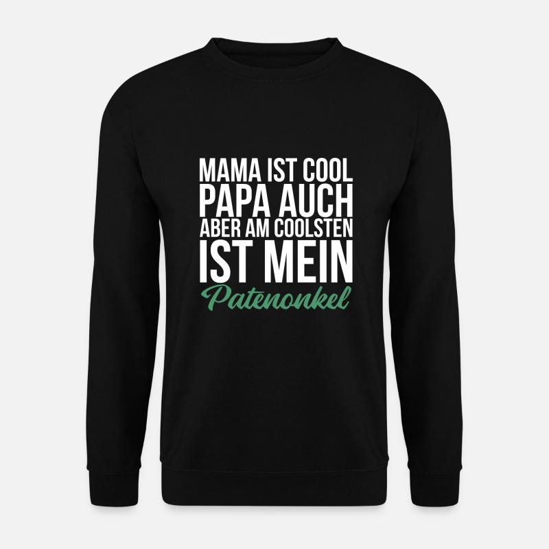 Patenonkel Onkel Geschenk - Unisex Pullover - Schwarz