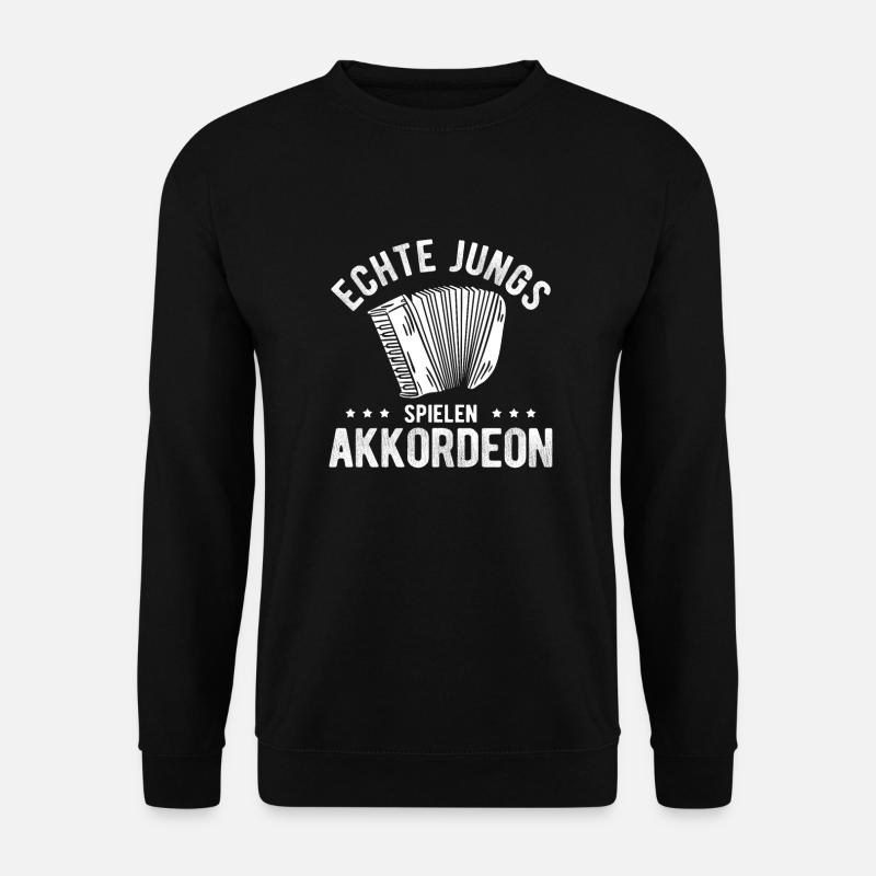 Akkordeon Musik - Unisex Pullover - Schwarz