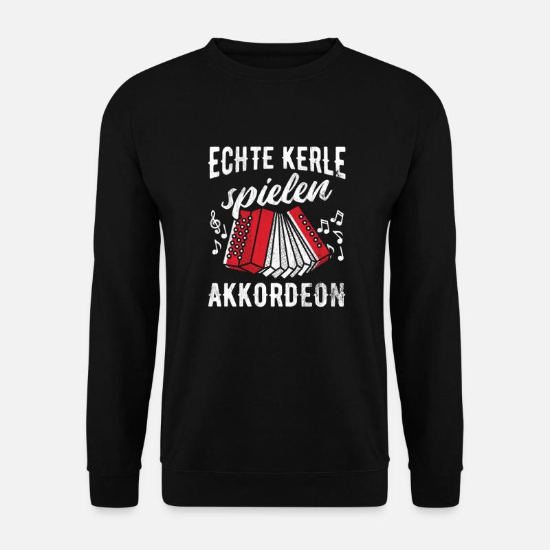 Akkordeon Musik - Unisex Pullover - Schwarz