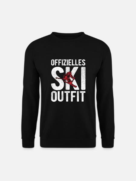 Offizielles Ski Outfit Berge Ski - Unisex Pullover - Schwarz