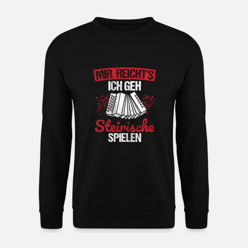 Akkordeon Instrument Musik - Unisex Pullover - Schwarz