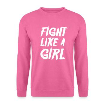 Combattez comme une fille - Sweat-shirt Unisexe - rose - Devant