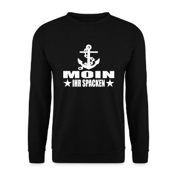 Moin - Unisex Pullover - Schwarz - Vorne - Alina (178cm) & Michal (187cm)