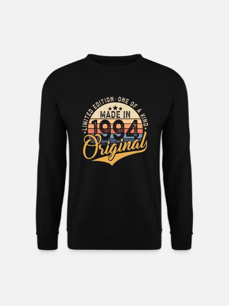 Original 1994 Jahrgang Vintage Retro Geburtstag - Unisex Pullover - Schwarz