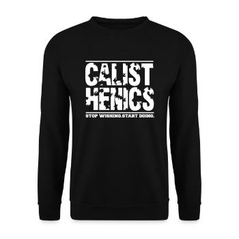 Calisthenics - Sweat-shirt Unisexe - noir - Devant - Alina (178cm) & Michal (187cm)