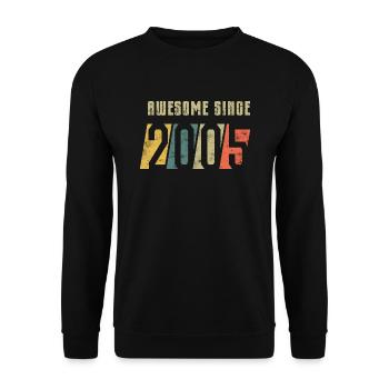 20th Birthday Class 2005 - Unisex Sweatshirt - black - Front - Alina (178cm) & Michal (187cm)