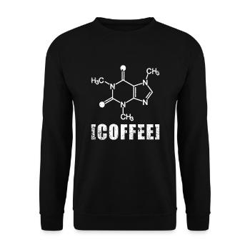 Formule de la chimie du café - Sweat-shirt Unisexe - noir - Devant - Alina (178cm) & Michal (187cm)