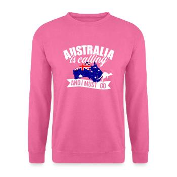 Australie - Sweat-shirt Unisexe - rose - Devant