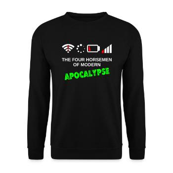 The Four Horseman of the Modern Apocalypse - Unisex Sweatshirt - black - Front - Alina (178cm) & Michal (187cm)