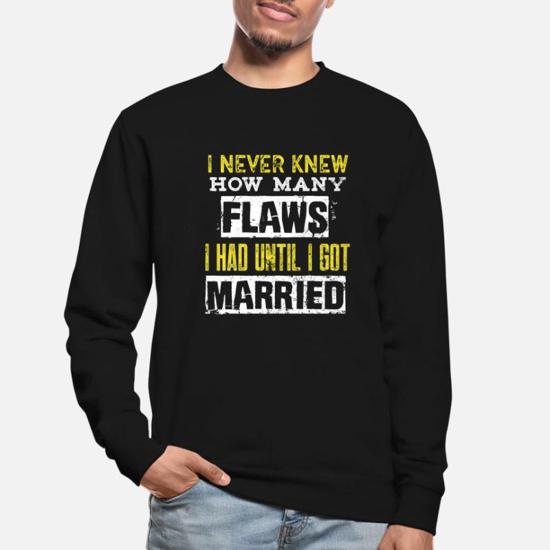 Ehe fehlerhafter Ehemann Ehefrau Ehepartner lustig verheiratet Unisex Pullover