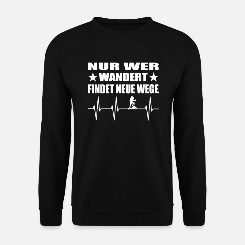 Wandern - Unisex Pullover - Schwarz
