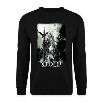 Odin des randonneurs - Sweat-shirt Unisexe - noir - Devant - Alina (178cm) & Michal (187cm)
