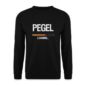 Pegel Laden Balken Hacke dicht Alkohol - Unisex Pullover - Schwarz - Vorne - Alina (178cm) & Michal (187cm)