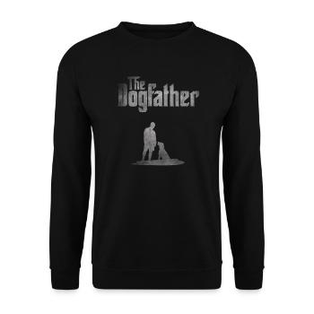 The Dogfather Hunde Liebe - Unisex Pullover - Schwarz - Vorne - Alina (178cm) & Michal (187cm)