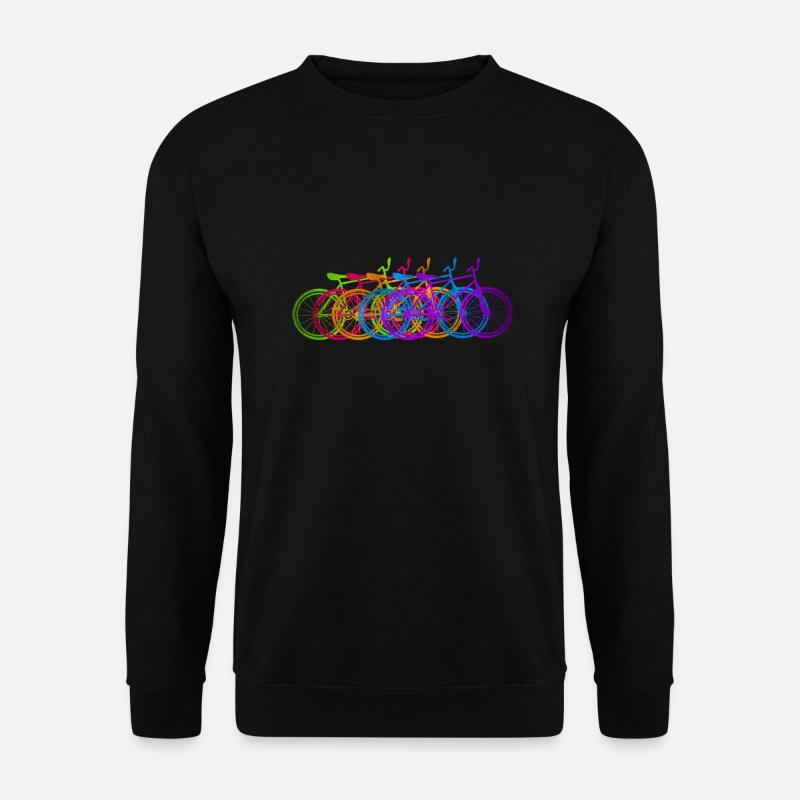 Fahrräder bunt Räder - Unisex Pullover - Schwarz