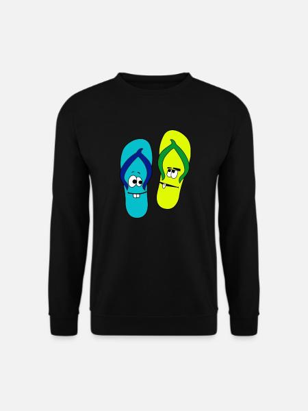 Cool FitFlops Funny flip flops - Unisex Sweatshirt - black