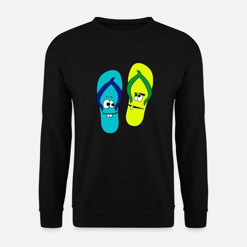 Cool FitFlops Funny flip flops - Unisex Sweatshirt - black