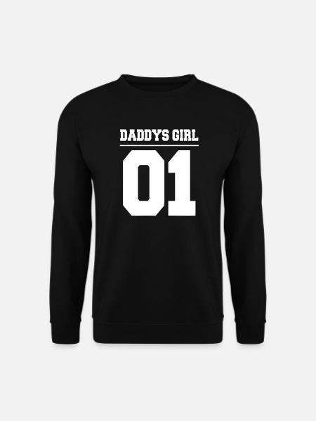 Vater Tochter Partnerlook TShirt Daddys Girl 01 Pa - Unisex Pullover - Schwarz