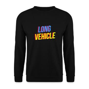 Long Vehicle - Unisex Sweatshirt - black - Front - Alina (178cm) & Michal (187cm)