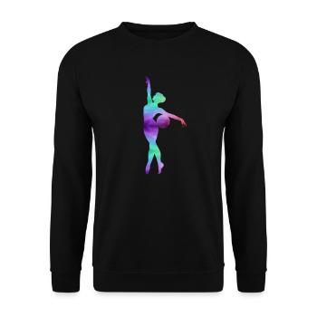 Gymnast Girl Ballgymnastik turnen - Unisex Pullover - Schwarz - Vorne - Alina (178cm) & Michal (187cm)