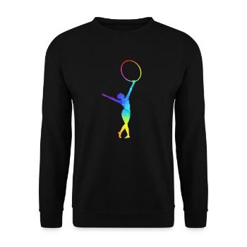 Cerceau de gymnastique gymnastique gymnastique rythmique - Sweat-shirt Unisexe - noir - Devant - Alina (178cm) & Michal (187cm)