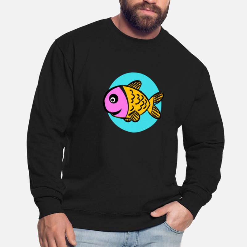 Colorful comic fish Unisex Sweatshirt