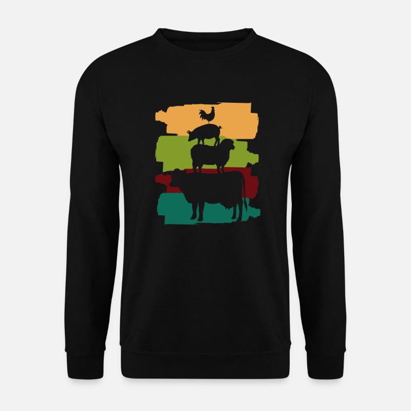 Bremer Stadtmusikanten auf dem Bauernhof - Unisex Pullover - Schwarz