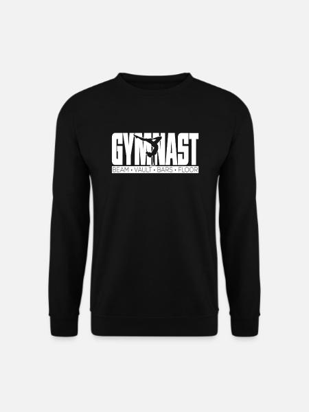 Gymnast Beam Vaul Bars Floor - Unisex Pullover - Schwarz