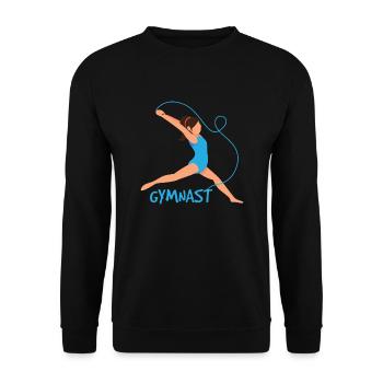 Gymnastics rhythmic gymnastics - Unisex Sweatshirt - black - Front - Alina (178cm) & Michal (187cm)