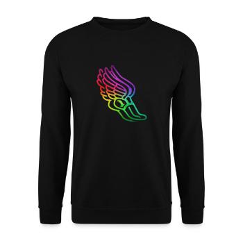 athletics - Unisex Sweatshirt - black - Front - Alina (178cm) & Michal (187cm)