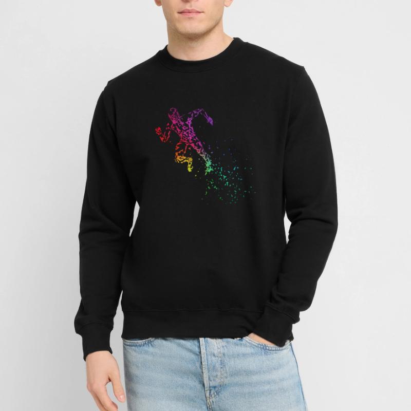 L'athlétisme commence le sprint sprinter Sweat-shirt Unisexe