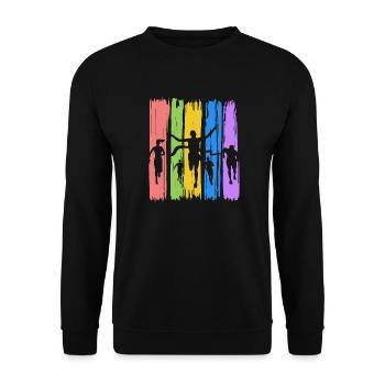 Fin des jeux d'été d'athlétisme - Sweat-shirt Unisexe - noir - Devant - Alina (178cm) & Michal (187cm)