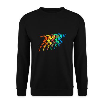 Athletics Runner Bunt Sprinter - Unisex Sweatshirt - black - Front - Alina (178cm) & Michal (187cm)