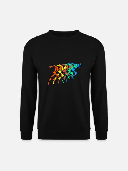 Athletics Runner Bunt Sprinter - Unisex Sweatshirt - black