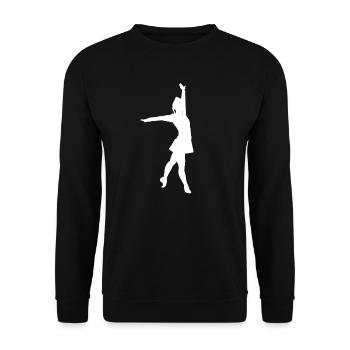 Karneval Garde Tanzen Fasching Fasenacht - Unisex Pullover - Schwarz - Vorne - Alina (178cm) & Michal (187cm)