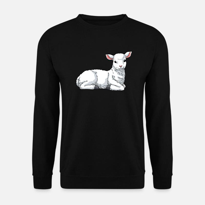 Lamb sheep domestic sheep - Unisex Sweatshirt - black