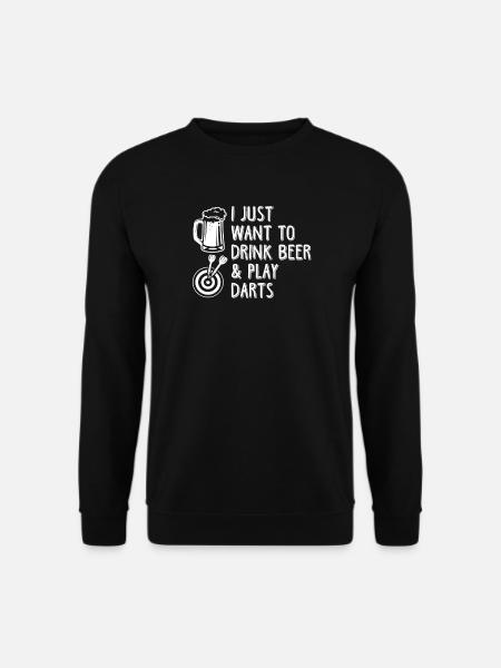 Darts and Beer - Unisex Sweatshirt - black