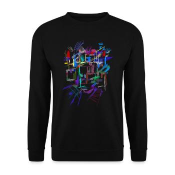 Architecture Modèle - Sweat-shirt Unisexe - noir - Devant - Alina (178cm) & Michal (187cm)
