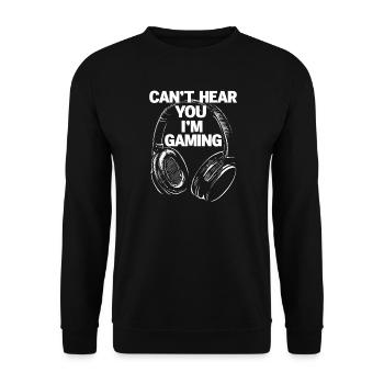 Gaming - Cadeau pour joueur - eSport - Sweat-shirt Unisexe - noir - Devant - Alina (178cm) & Michal (187cm)