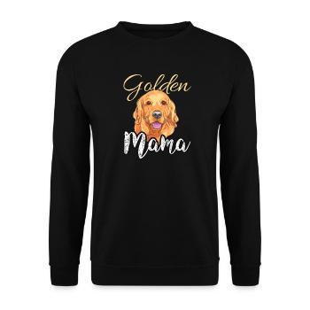 Golden Retriever Mama - Amoureux des chiens - Sweat-shirt Unisexe - noir - Devant - Alina (178cm) & Michal (187cm)