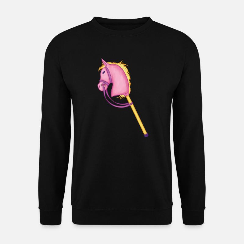 Buntes Steckenpferd Coole Hobby Horse Geschenke - Unisex Pullover - Schwarz