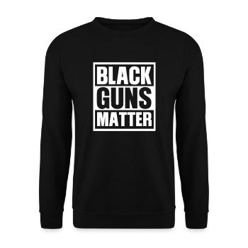 Black Guns Matter - Sweat-shirt Unisexe - noir - Devant - Alina (178cm) & Michal (187cm)