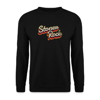 STONER ROCK RETRO VINTAGE - Unisex Pullover - Schwarz - Vorne - Alina (178cm) & Michal (187cm)