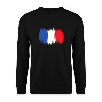 Drapeau France Drapeau Football France - Sweat-shirt Unisexe - noir - Devant - Alina (178cm) & Michal (187cm)