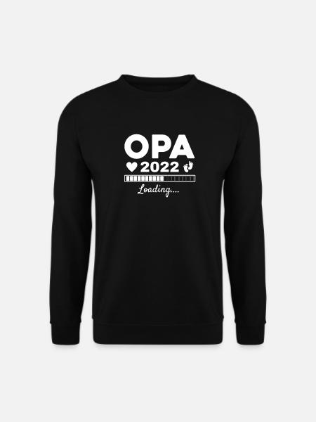 Ich werde Opa 2022 Großvater Schwangerschaft - Unisex Pullover - Schwarz