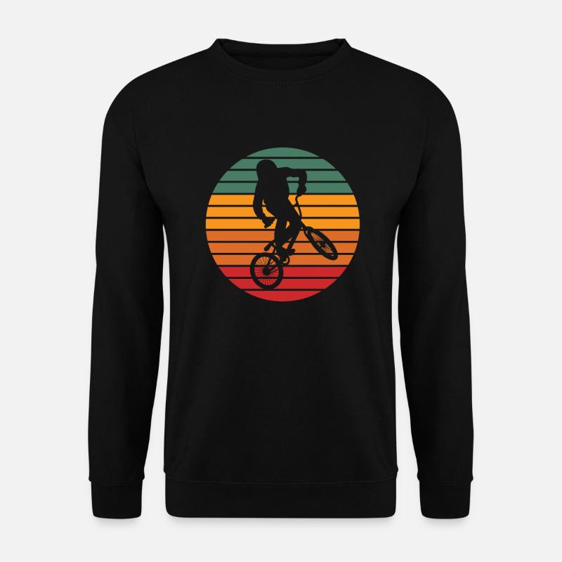 Bmx Radsport Freestyle Vintage Fahrrad Geschenk - Unisex Pullover - Schwarz
