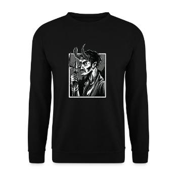 Occult Gothic Grunge Satan 666 Dark Art - Sweat-shirt Unisexe - noir - Devant - Alina (178cm) & Michal (187cm)