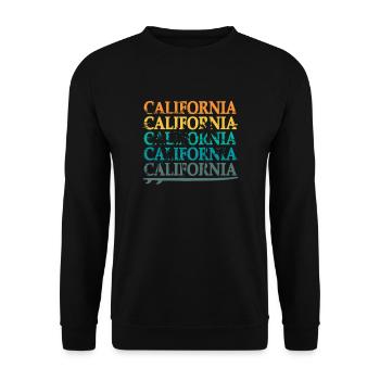 San Diego CA California Van Life Surfer USA - Sweat-shirt Unisexe - noir - Devant - Alina (178cm) & Michal (187cm)